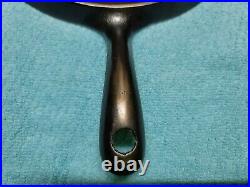 GRISWOLD ERIE Cast Iron GRIDDLE # 8 SLANT LOGO 738 EARLY SINGLE HOLE HANDLE