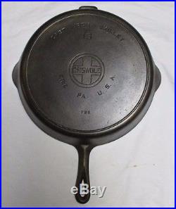 Griswold Erie Pa. 13 Skillet Heat Ring Pin 720 Sits Flat+lid Pin 473 Excellent