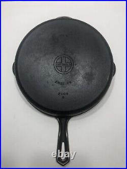 GRISWOLD Hammered #8 Hinged No. 2008 Small Logo Cast Iron Skillet, No Lid