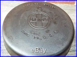 GRISWOLD LARGE BLOCK LOGO 716 CAST IRON SKILLET #10 Restored Smooth Bottom