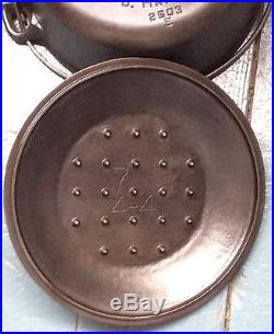 Griswold No. 7 Tite-top Dutch Oven No. 2603 E Large Logo With Cover Look