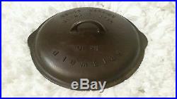 GRISWOLD No. 10 SELF BASTING SKILLET COVER 470 LOW DOME LID ERIE PA AND SKILLET