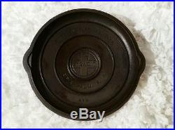 GRISWOLD No. 10 SELF BASTING SKILLET COVER 470 LOW DOME LID ERIE PA AND SKILLET