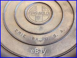 GRISWOLD No. 12 Vintage CAST IRON SKILLET with LID & Heat ring