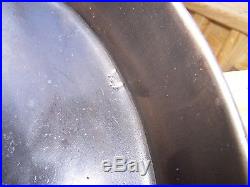 GRISWOLD No. 20 Cast Iron Skillet Large Block Logo Erie PA p/n 728 CRACKED