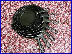 GRISWOLD SMALL LOGO #3, 5, 6, 7, 8, 9, & 10 SMOOTH BOTTOM CAST IRON SKILLETS