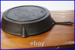 Gate Mark Skillet, Heat Ring, Raised Handle, C-8, 10 3/4