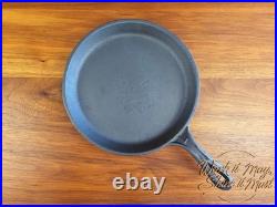 Gatemarked #7 Vintage Restored Cast Iron Griddle Fancy Handle
