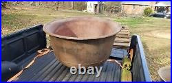 Giant Antique Vintage 3 Foot Wide Cast Iron Pot Cauldron