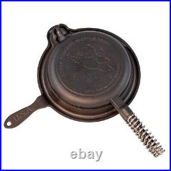 Great Belgian Waffle Iron Pre-Seasoned, Made In USA Vintage Inspired