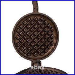 Great Belgian Waffle Iron Pre-Seasoned, Made In USA Vintage Inspired