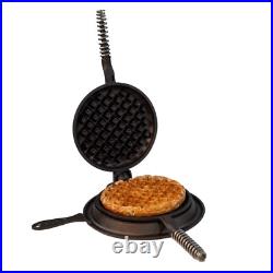 Great Belgian Waffle Iron Pre-Seasoned, Made In USA Vintage Inspired
