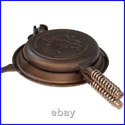 Great Belgian Waffle Iron Pre-Seasoned, Made In USA Vintage Inspired