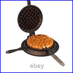 Great Belgian Waffle Iron Pre-Seasoned, Made In USA Vintage Inspired