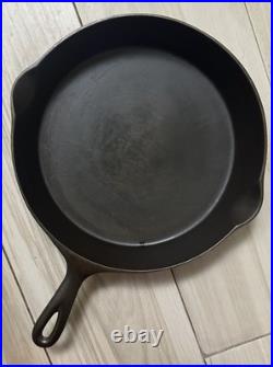 Great Condition Favorite Piqua Ware #10 Cast Iron Skillet Restored Smiley Logo