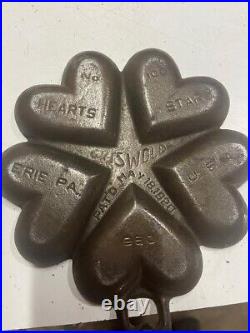 Griswald Cast Iron Cook Ware Hearts And Stars