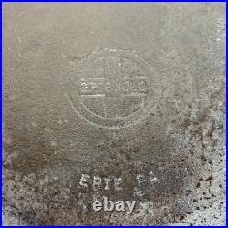Griswold 10 Cast Iron Skillet #10 Small Logo, Sits Flat Erie PA