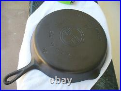 Griswold #10 Cast Iron Skillet Large Block Logo 716 A ERIE PA Smooth bottom