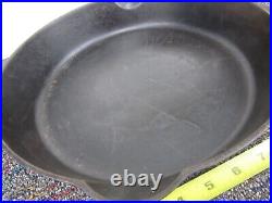 Griswold 10 cast iron skillet pan antique vintage 716 C metal Erie PA no wobble