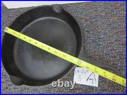 Griswold 10 cast iron skillet pan antique vintage 716 C metal Erie PA no wobble