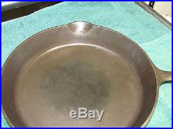 Griswold 11 Cast iron Skillet 717 Large Block Logo, Heat Ring Cleaned & Seasoned