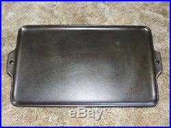 Griswold 1108 cast iron No. 18 grill griddle cookie sheet hard to find nice one