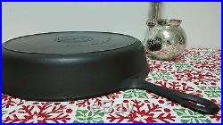 Griswold # 12 Block Logo Heat Ring Cast Iron Skillet Erie Pa USA Vtg Cleaned 719