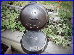 Griswold # 12 Skillet And LID Large Block Logo Fully Marked Cast Iron