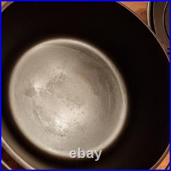 Griswold 1278 Cast Iron Dutch Oven #8, Large Block Logo, Button Logo Lid, c1950s