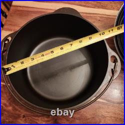 Griswold 1278 Cast Iron Dutch Oven #8, Large Block Logo, Button Logo Lid, c1950s