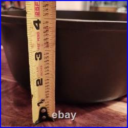 Griswold 1278 Cast Iron Dutch Oven #8, Large Block Logo, Button Logo Lid, c1950s