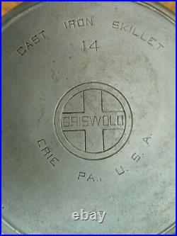 Griswold #14 Cast-Iron Skillet, 718, Erie PA, READ