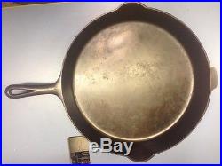 Griswold #14 Cast Iron Skillet Large Block Logo with heat ring