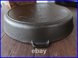 Griswold #14 Cast Iron Skillet With Large Block Logo And Heat Ring Restored