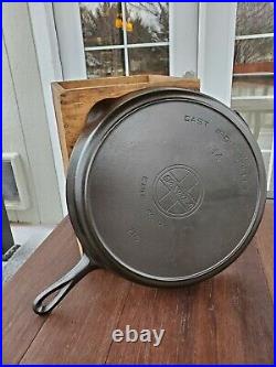 Griswold #14 Cast Iron Skillet With Large Slant Logo And Heat Ring Restored