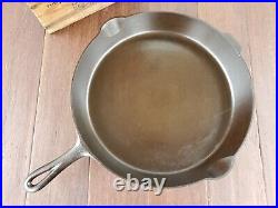 Griswold #14 Cast Iron Skillet With Large Slant Logo And Heat Ring Restored