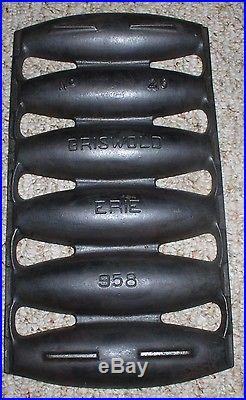 Griswold #26 Vienna Roll Bread Pan 958 Cast Iron