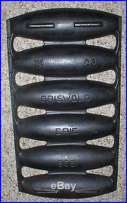 Griswold #26 Vienna Roll Bread Pan 958 Cast Iron