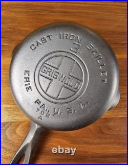 Griswold #3 709A Cast Iron Skillet Large Block Logo Fully Restored