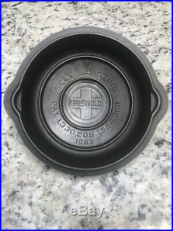 Griswold # 3 Button Logo Lid