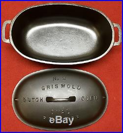 Griswold # 3 Cast Iron Oval Roaster