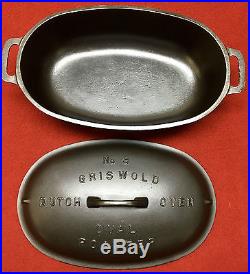 Griswold # 3 Cast Iron Oval Roaster