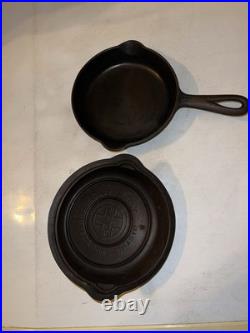 Griswold #3 Cast Iron Skillet With Self Basting Lid