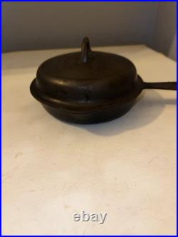 Griswold #3 Cast Iron Skillet With Self Basting Lid