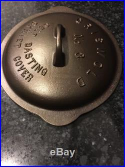 Griswold #3 Low Dome Fully Marked Skillet Lid/Cover Pn#463 Nice! HTF