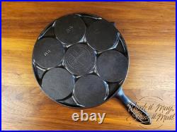 Griswold #34 Vintage Restored Cast Iron Plett Pan Slant Logo 2980X (Chipped)