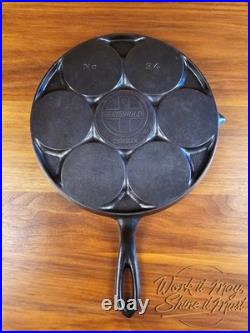 Griswold #34 Vintage Restored Cast Iron Plett Pan Slant Logo 2980X (Chipped)