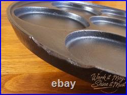 Griswold #34 Vintage Restored Cast Iron Plett Pan Slant Logo 2980X (Chipped)