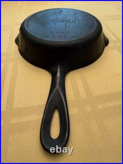 Griswold #4 Cast Iron Skillet Slant Logo 702 Erie Vintage