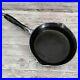 Griswold #6 698A Cast Iron Skillet With Wooden Handle Nickle Plated